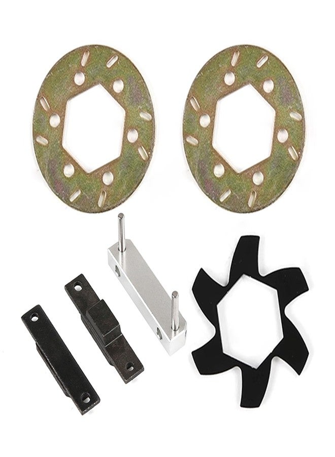 FLMLF طقم وسادات وأقراص فرامل معدنية لسيارات التحكم عن بعد من نوع FLMLF لسيارات HPI ROFUN BAHA ROVAN King Motor BAJA 5B 5T 5SC SS بمقياس 1/5 (فضي أسود) - Image 4